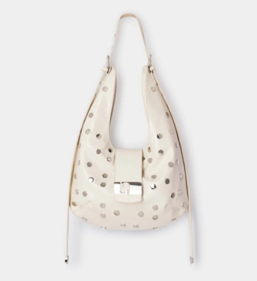 VIXEN ECRU STUDS BAG crudo